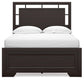 Covetown Full Panel Bed with Nightstand