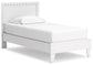 Hallityn Twin Panel Platform Bed with Nightstand