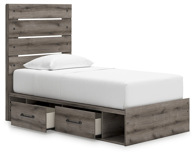 Graystorm  Panel Storage Bed