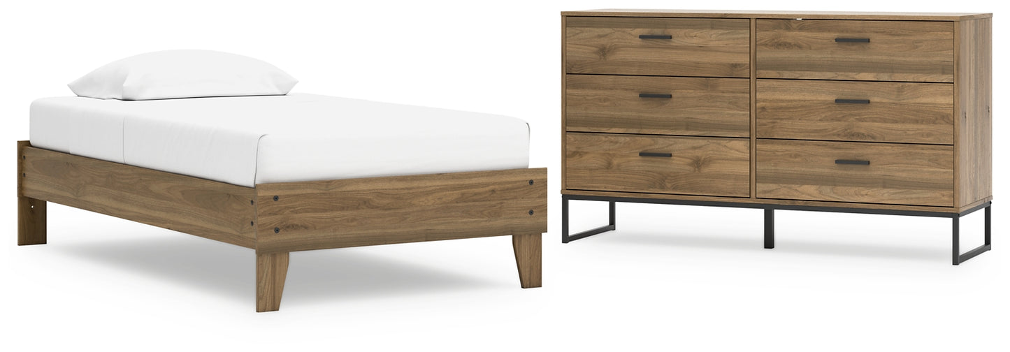 Deanlow Twin Platform Bed with Dresser